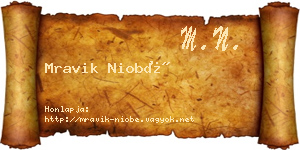 Mravik Niobé névjegykártya